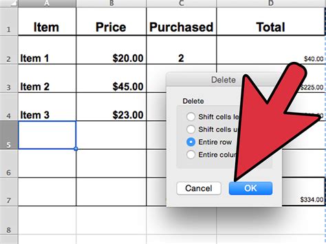 how to delete empty rows in excel.